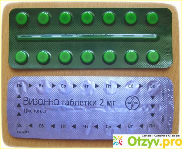Таблетки Bayer Визанна (Диеногест) 2 мг, 28 шт фото1