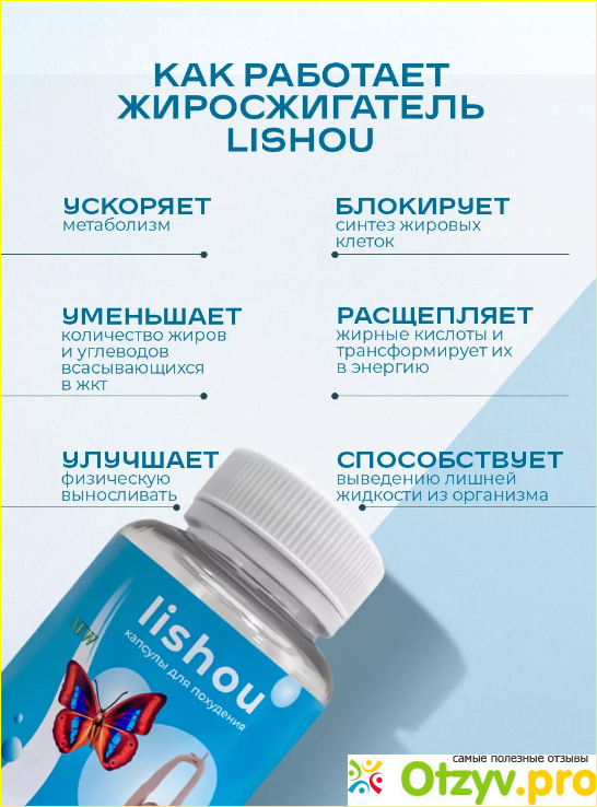 Lishou / Для похудения женщинам, детокс, жиросжигатель, блокатор аппетита, обмен веществ, таблетки для похудения, 60 шт фото1