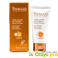 Защита от солнца Age Defence Sun Cream SPF30 Thalgo отзывы