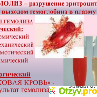 Гемолиз крови: описание, причины возникновения отзывы