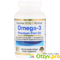 Омега-3, рыбий жир высшего качества California Gold Nutrition отзывы