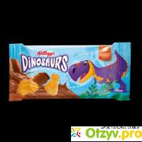 Печенье Kellogg’s Dinosaurs сахарное в молочной глазури отзывы