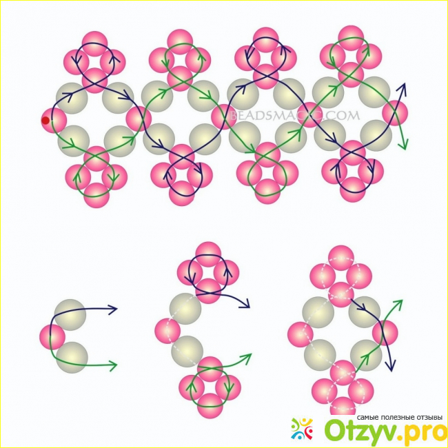 Колечки из бисера схемы легкие и красивые для начинающих схемы