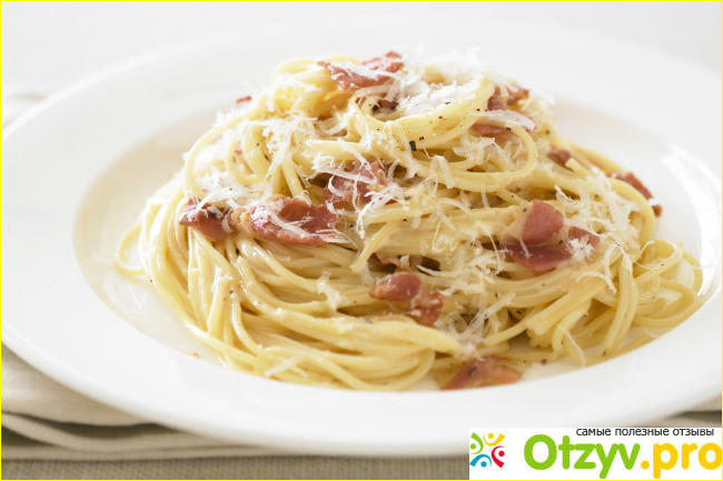 "Спагетти Карбонара с ветчиной"