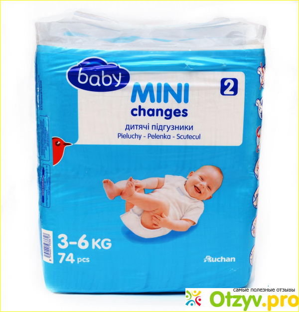Подгузники Ашан Baby MINI.