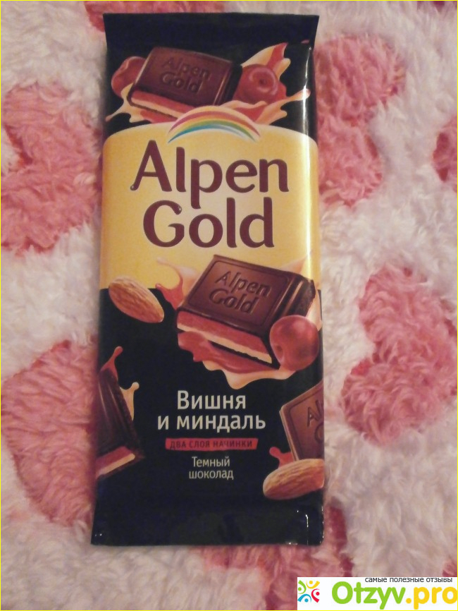 Отзыв о Шоколад Alpen Gold Тёмный Вишня и миндаль