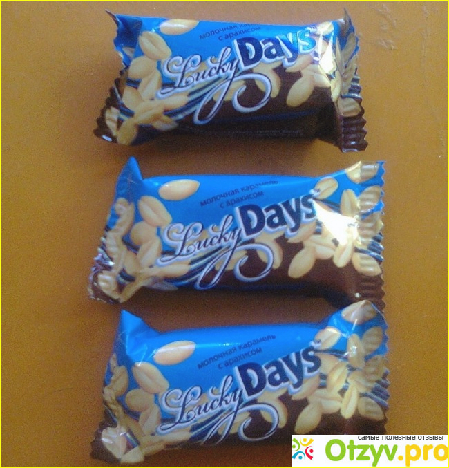 Отзыв о Шоколадные конфеты LuckyDays Молочная карамель с арахисом