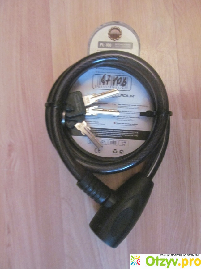 Отзыв о Универсальный тросовый замок PL- 100