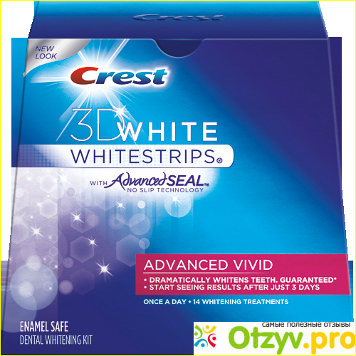 Отзыв о Полоски для зубов Crest 3D White Whitestrips Advanced Vivid
