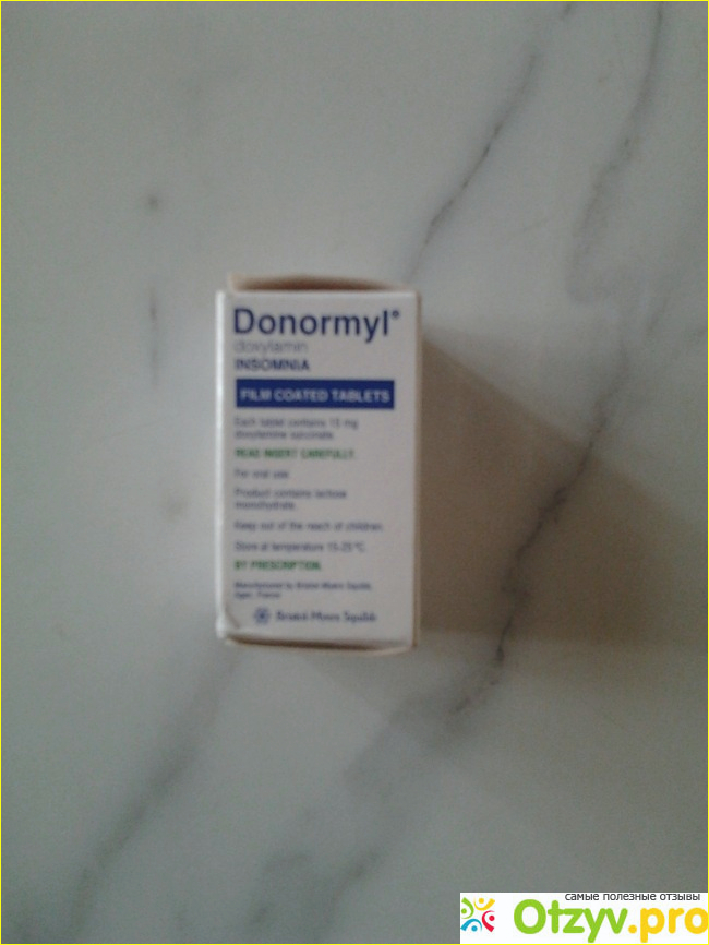 Донормил (доксиламин), при расстройствах сна. Donormil (Upsa) фото3
