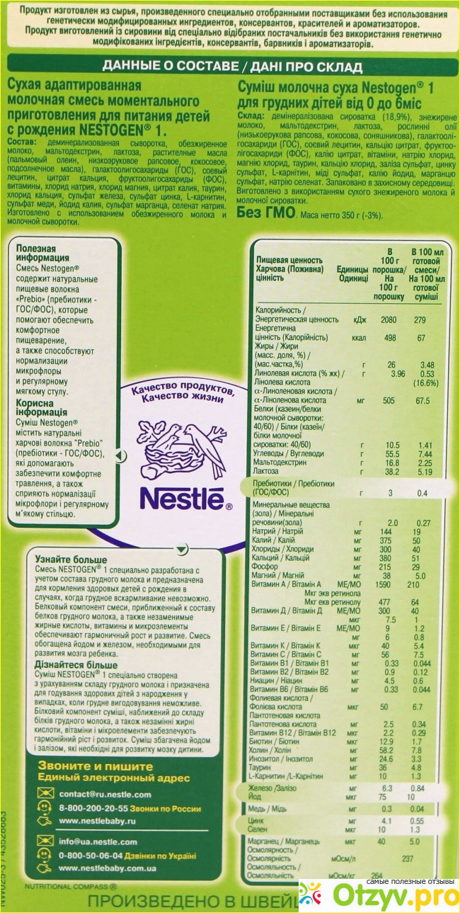 Детская молочная смесь Nestle Nestogen фото5