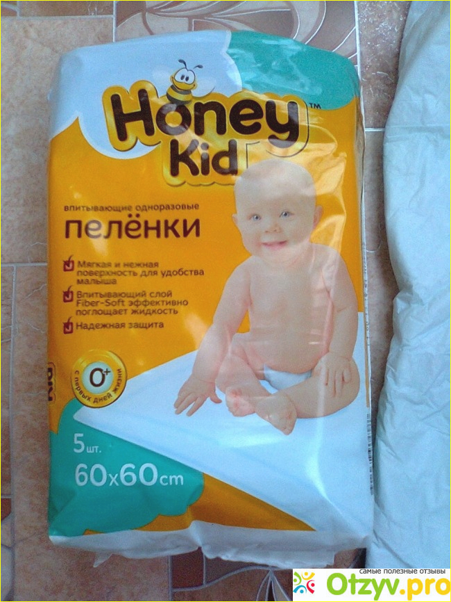 Отзыв о Впитывающие одноразовые пеленки Honey Kid