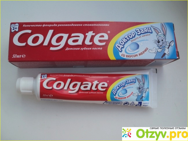 Отзыв о Детская зубная паста Colgate Доктор заяц со вкусом жвачки