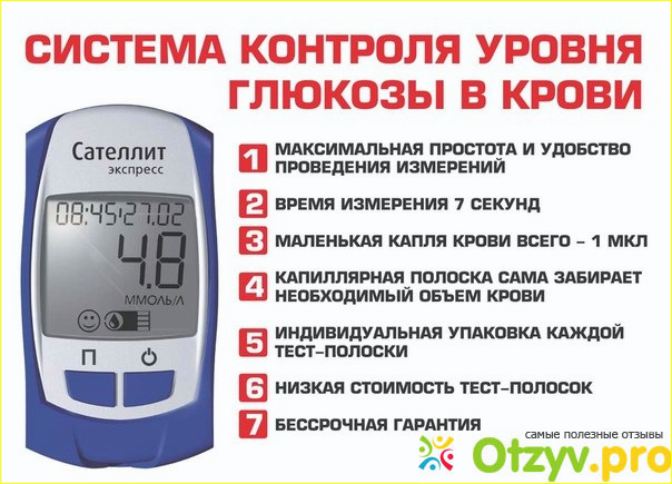 Отзыв о Измеритель Сателлит система контроля уровня глюкозы в крови
