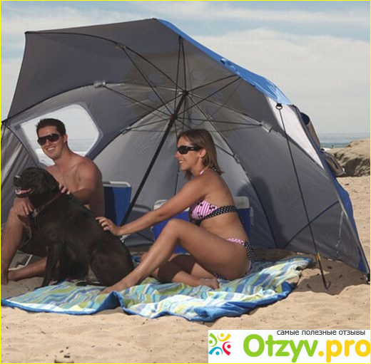 Большой пляжный зонт фото3