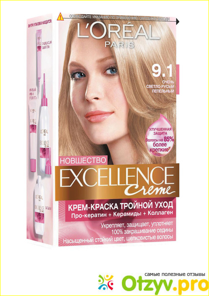 Отзыв о Стойкая крем-краска для волос Loreal Excellence Creme