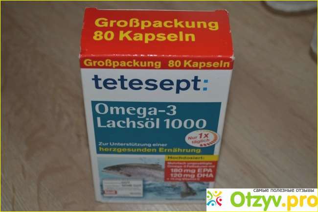 Отзыв о Препарат Tetesept Omega 3 Lachsol 1000