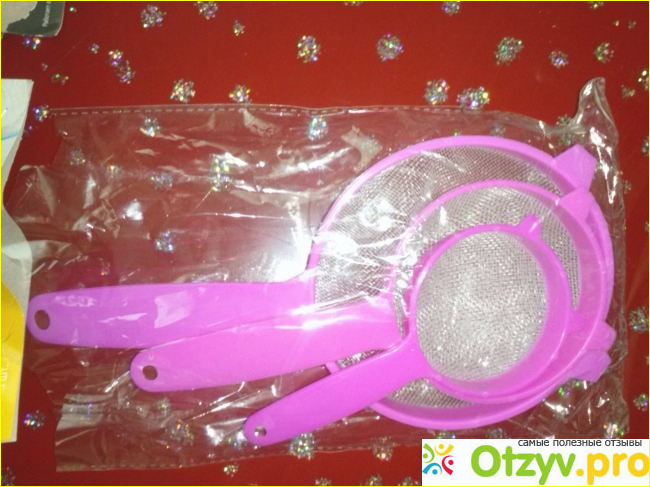 Отзыв о Набор пластиковых ситечек 3 шт.Kitchen (Fix price)