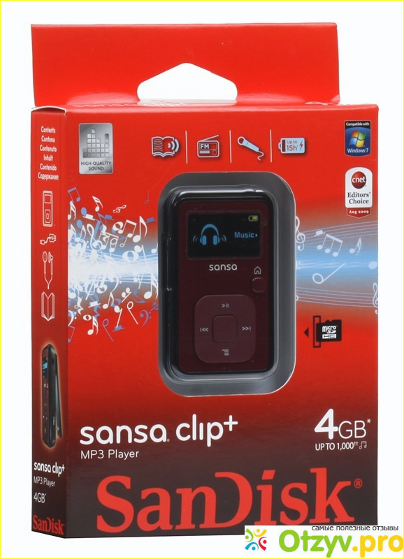 Плеер mp3 SanDisk Sansa Clip+ фото3