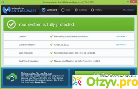 Отзыв о Malwarebytes