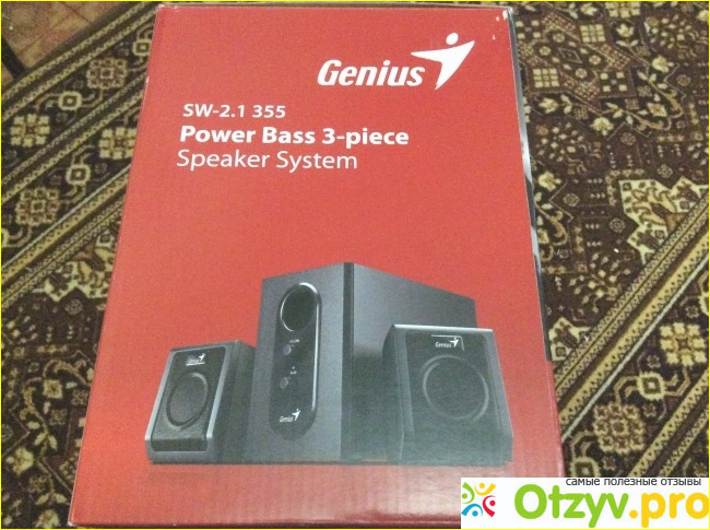 Колонки Genius SW-2.1 355 Power Bass 3-piece Speaker System фото1