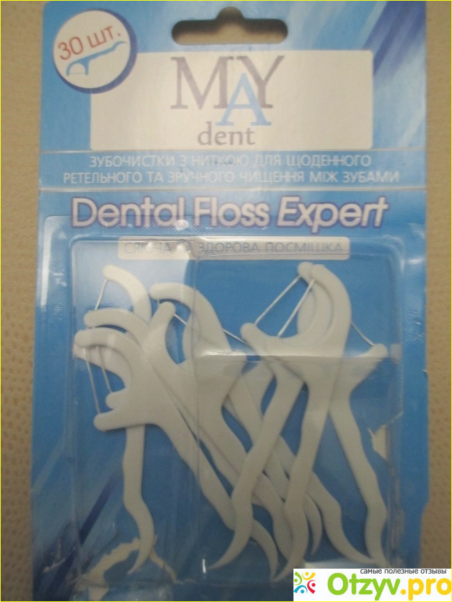 Отзыв о Зубочистки c зубной нитью My dent Dental floss expert