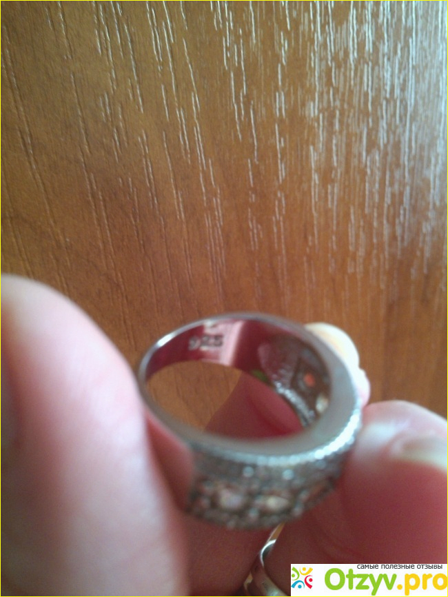 Кольцо из стерлингового серебра с цирконием Алиэкспресс фото5