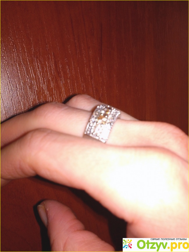 Кольцо из стерлингового серебра с цирконием Алиэкспресс фото7