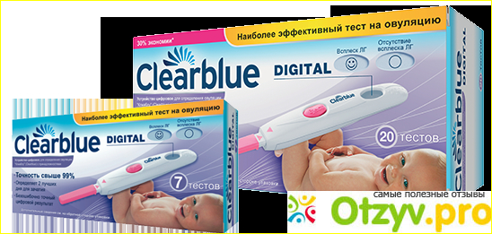 Тест полоски на беременность ClearBlue