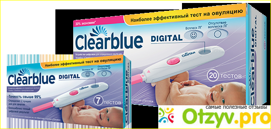 Тест полоски на беременность ClearBlue
