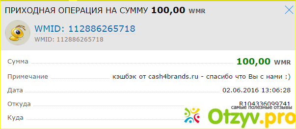 Cash4Brands.ru возвращает покупателю процент от стоимости покупки. фото7