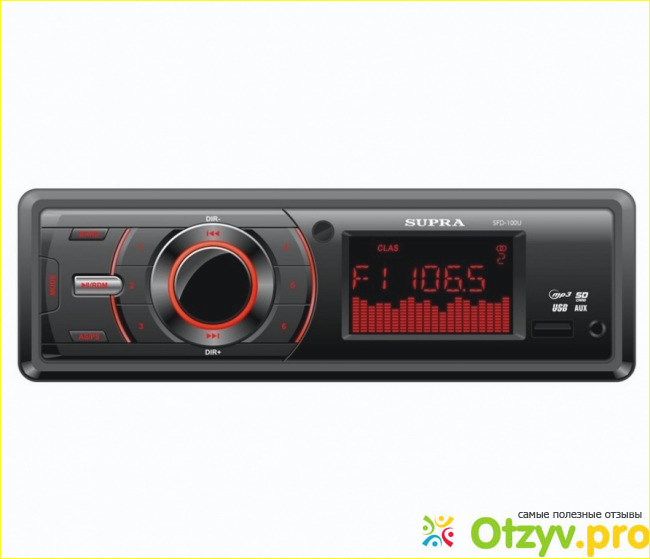 Supra SFD-100U, Black автомагнитола MP3 фото1