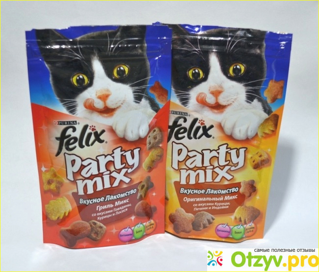 Отзыв о Лакомство для кошек Felix Party Mix