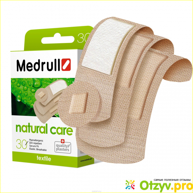 Medrull Набор пластырей Natural Care, №30. Описание