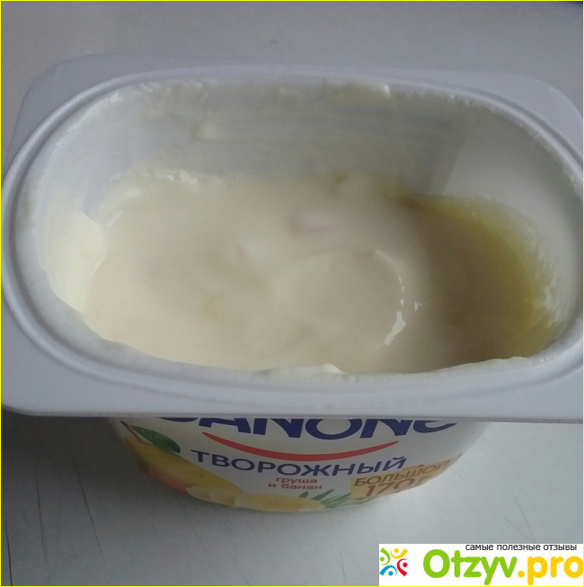 Творожный продукт со вкусом груши и банана "Дanon" фото2