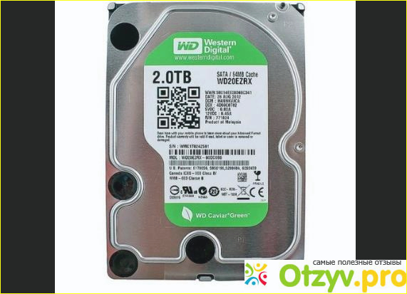 Жесткий диск Western Digital WD20EZRX и его характеристики.