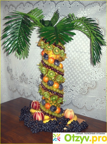 Пальму из фруктов фото7