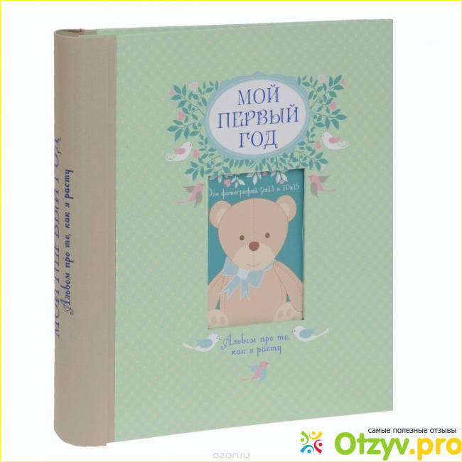 Содержание книжки "Мой первый год. Альбом про то, как я расту".