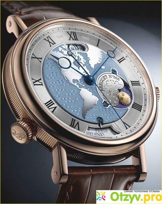 Время хода часов Часы breguet hora mundi: