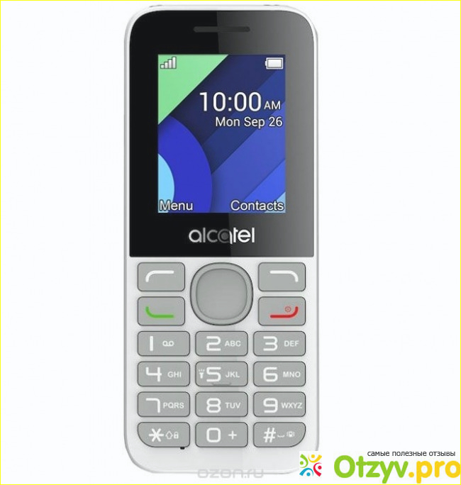 Телефон Alcatel 1054D, Charcoal Grey. 