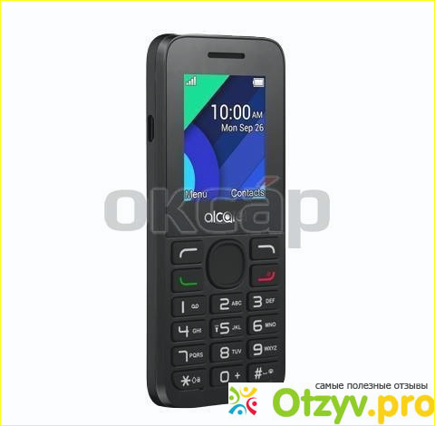 Характеристики телефона Alcatel 1054D, Charcoal Grey. 