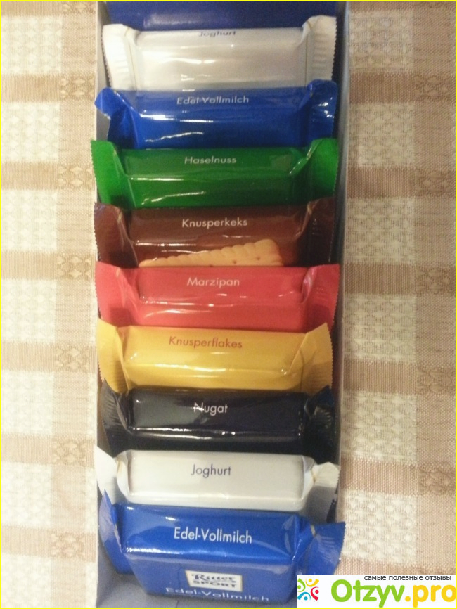 Шоколад mini Bunte Vielfalt Ritter Sport фото1