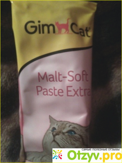 Паста GimCat Malt-Soft для кошек для вывода шерсти фото1