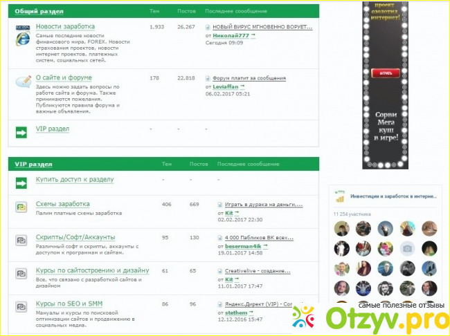 Отзыв о Сайт Forum-Profit.ru