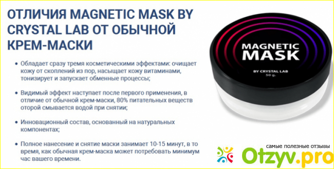 Преимущества магнитной маски