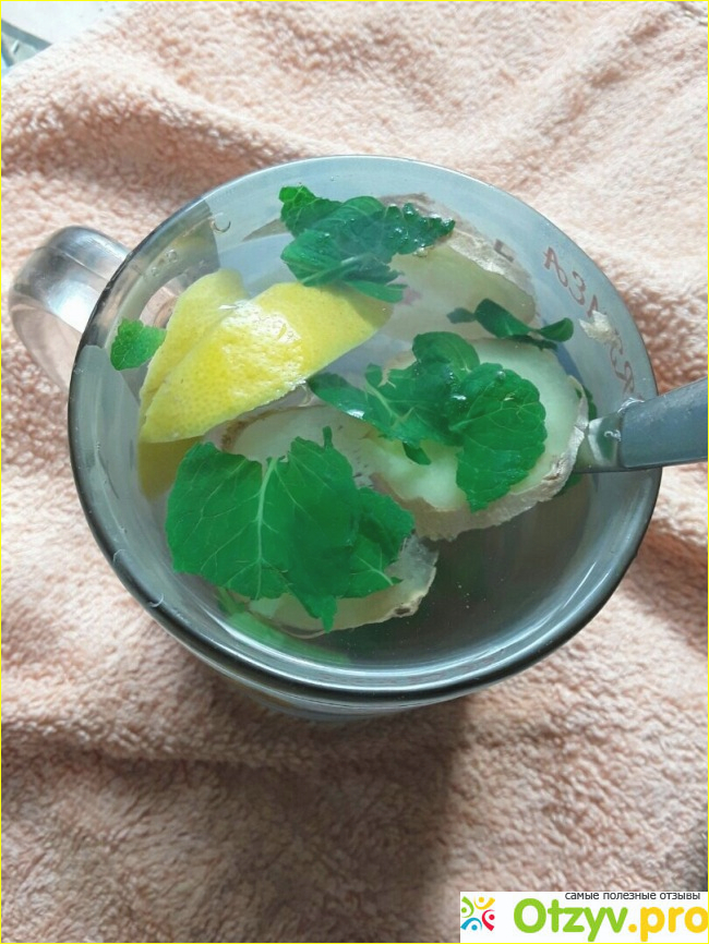 Отзыв о Имбирь лимон зеленый чай для похудения