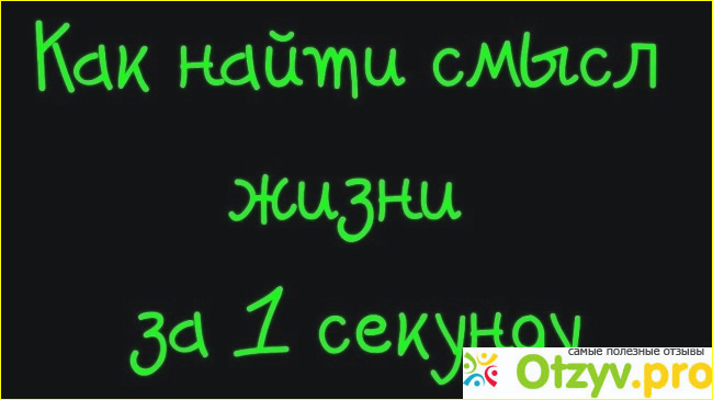 Отзыв о Как найти смысл жизни?