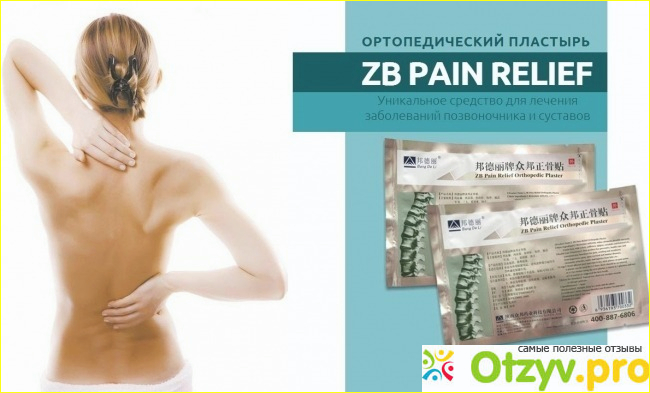 Купить ортопедический пластырь zb pain relief фото1