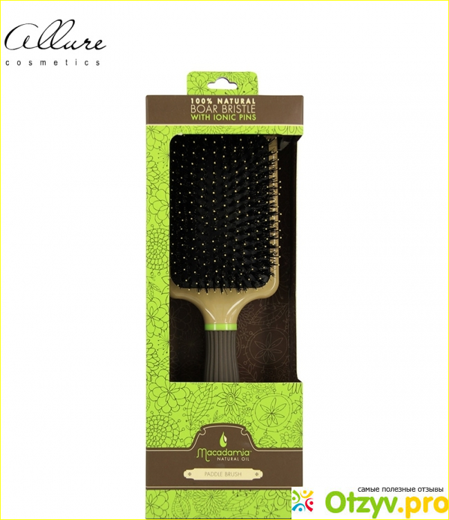 Отзыв о Расчески и щетки Boar Paddle Brush Macadamia