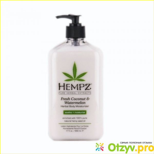 Лосьон для тела Fresh Coconut & Watermelon Herbal Body Moisturizer Hempz фото2